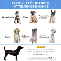 PawHut Hundebett, erhöhte Bauweise, Mesh-Bezug, Stahlrahmen, 29 x 91 x 69 cm, Schwarz(m-4)