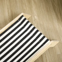 PawHut 2 in 1 Cat Scratching Post with Bed, Cat Condo Tree Tower with Cactus Post, Hammock Bed for Indoor Cats and Kittens - Brown(m-9)