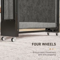 HOMCOM Single Temporary Folding Bed - Grey(m-7)