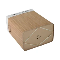 HOMCOM Bambus Wäschekorb mit Deckel 100 L Wäschesammler mit PU-Griffen, Wäschesack aus Segeltuch, Laundry Baskets Wäschesortierer für Waschküche Schlafzimmer Badezimmer Natur(m-7)