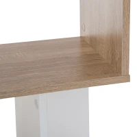 HOMCOM Libreria di Design Scaffale Ufficio Legno Moderna 4 Ripiani 60×24×148cm(m-6)