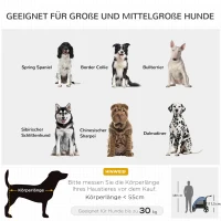 PawHut Hundebuggy Hundewagen Hundeanhänger Hundetasche Haustiere Oxford Groß Blau+Schwarz 98 x 82 x 110 cm(m-4)