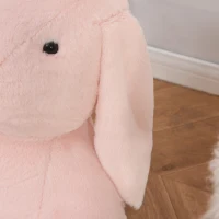 HOMCOM Puff Infantil Diseño de Conejo Sillón para Niños 18-36 Meses con Cojín Antideslizante para Dormitorio Sala de Juegos 60x50x59cm Rosa(m-7)