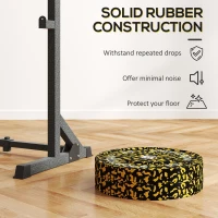 SPORTNOW Olympic Weight Plates with 5cm Holes, for Weight Lifting, 2 x 15KG(m-4)