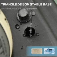 HOMCOM Portable 10ft Basketball Backboard Hoop Set Professional Outdoor Freestanding Basketball Stand with Wheels for Adults and Children, Adjustable High 2.55M-3.05M(m-6)