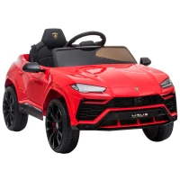 HOMCOM Kinderfahrzeug Elektroauto Sicherheitsgurt Fernbedienung MP3 3–6 Jahre PP Rot 102 x 65,4 x 52,6 cm(m-1)