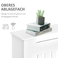 HOMCOM Heizkörperverkleidung Heizkörperabdeckung Heizungsverkleidung Heizkörper Radiator Cover Abdeckung (Modell2/172x19x81 cm)(m-5)