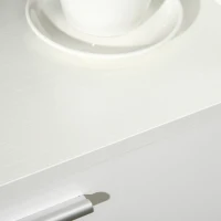 HOMCOM Kitchen Cupboard, Modern Kitchen Storage Cabinet with Shelves and Drawer, Free Standing Kitchen Units, 166 cm, White(m-9)