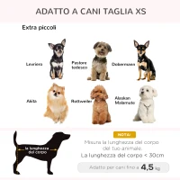 PawHut Cuccia per Cani di Taglia Piccola (Max 10kg) con Cuscino, 70x47x30cm - Grigio Antracite(m-4)