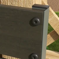 Outsunny Raised Bed for Garden, Planter with Trellis for Climbing Plants, Vines, Planter Box with Drainage Gap, Black(m-9)