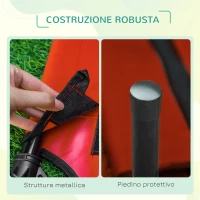 PawHut Cuccia Estiva Brandina per Cani fino a 11.3kg da Esterno e Interno, 61x46x18 cm, Rosso(m-4)