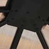 Outsunny Pavillon mit Polycarbonatdach, Vorhänge mit Fliegennetz, Alugestell, dunkelgrau, 3 x 4 x 2,6 m(m-11)