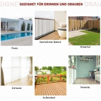 Outsunny Adirondack-Gartenstuhl mit Becherhalter Gartenliege Balkonstuhl Massivholz Natur 72,5 x 97 x 93 cm(m-5)