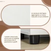 Vinsetto Armadietto per Documenti con Serratura, Armadio da Ufficio con 2 Ante e 2 Ripiani, Mobiletto Multiuso Portaoggetti con Maniglia in Lega di Alluminio, per Casa Ufficio, 80x40x80 cm, Bianco(m-5)