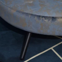 PawHut Divano per Cani di Piccola Taglia e Gatti con Rivestimento in Velluto Blu e Oro(m-9)