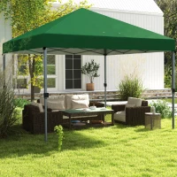 Outsunny 3 x 3m Pop-Up Gazebo, with Accessories - Green(m-10)