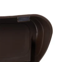 PawHut Scaletta Pieghevole per Cani e Gatti 3 Gradini Plastica PP 49 × 39 × 39cm Marrone(m-9)