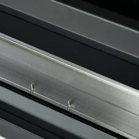 HOMCOM Semineu cu Bioetanol cu 3 Laturi cu Arzator de 2.4L si Durata 4 Ore, Biosemineu cu Panou din Sticla si  Capac 30㎡, 100x30x55cm, Negru(m-9)