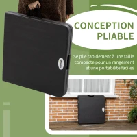 Outsunny Table de jardin rectangulaire pliable camping pour 4 personnes hauteur réglable 118 x 60 x 74 cm(m-6)