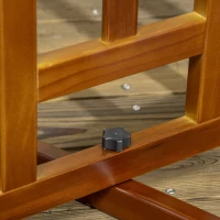 PawHut Cancellino per Cani Pieghevole a 3 Pannelli con Piedini Antiscivolo per Corridoi, Scale e Stanze, in Legno di Pino, 181x35x76 cm, Marrone Scuro(m-8)