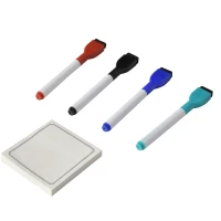 Vinsetto Desktop-Memoboard Tisch-Organizer Whiteboard Memoboard für Schreibtisch mit Tablettenständer Schreibtischorganizer Glas PP  Weiß+Schwarz 45,3 x 20,5 x 5,3 cm(m-9)