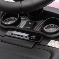 AIYAPLAY Macchina Elettrica per Bambini, Auto con Licenza Land Rover 6V, Funzionamento Elettrico e a Spinta, Velocità 3km/h, Rosso|Aosom Italy(m-9)