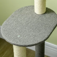PawHut Cat Tree for Indoor Cats, Cat Tower with Scratching Posts, Multi-level Kitten Climbing Tower, 132cm(m-8)