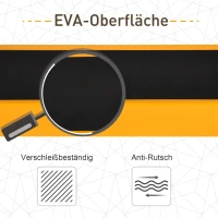 HOMCOM Arbeits Bock, Sägepferd, Unterstellbock, Klappbar, Rutschfest, Stahl, Orange, Schwarz, 99,5 x 50 x 78 cm, Belastbarkeit 125 kg(m-5)