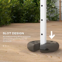 Outsunny Pop up Canopy Tent Weights Set of 4 PCs, Leg Weights for Marquee Party Tent Outdoor Canopy, Total 8.8KG(m-2)