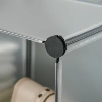 HOMCOM Modulares Regalsystem mit 16 separaten Boxen, Steckregal, DIY, Schwarz + Weiß(m-9)