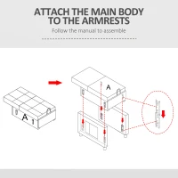 HOMCOM Linen-Look Single Chair Bed - Grey(m-8)