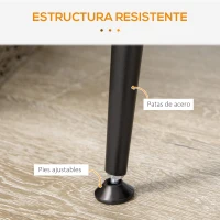 HOMCOM Aparador de Cocina Mueble Buffet Auxiliar con Armario y Botellero para Salón Comedor 106,6x40x82 cm Gris(m-7)