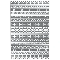 Outsunny Weerbestendig Buitentapijt Robuust en Opvouwbaar, met Boho-Stijl, Geschikt voor Woonkamer, Balkon(m-1)