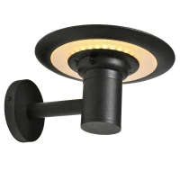 Outsunny Gartenlicht Gartenbeleuchtung Outdoor-Beleuchtung, wetterbeständig,  25 cm x 23,5 cm x 22 cm, Schwarz(m-1)