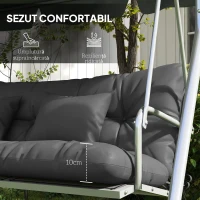 Outsunny Set de 4 Perne pentru Sezut si Spatar pentru Exterior(m-6)