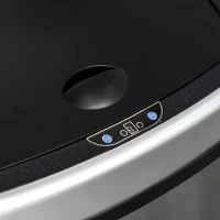 HOMCOM Mülleimer mit Sensor 48L Automatik Abfalleimer mit Bewegungssensor, Wasserdichter Abfallbehälter aus Edelstahl für Küche, Büro, Schlafzimmer Silber(m-9)