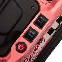 HOMCOM 6V Electric Kids Bumper Car, 6V Spin Waltz Car, with Music, Horn, Lights - Pink(m-9)