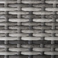 Outsunny 4 Pieces PE Rattan Garden Furniture with Cushion, Outdoor Wicker Conservatory Sofa Set w/ Armchairs, Loveseat, Glass Top Coffee Table, Dark Drey(m-8)