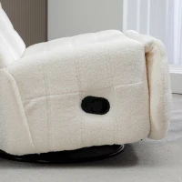 HOMCOM Sitzsack, verstellbar, belastbar bis 150kg, 84x104x87cm, Creme(m-9)