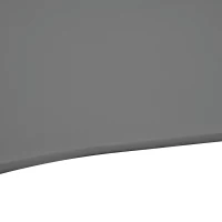 Outsunny 2.5M Garden Cantilever Parasol, Offset Roma Patio Umbrella Hanging Sun Shade Canopy Shelter with 360° Rotation and Cross Base, Dark Grey(m-9)