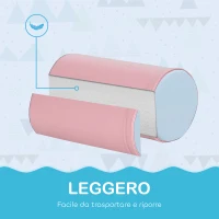 HOMCOM Set Costruzioni Morbide per Bambini 1-3 Anni con 5 Blocchi Colorati in Finta Pelle e Schiuma Multicolore(m-4)