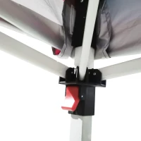 Outsunny 3x3(M) Pop Up Gazebo with 1 Side and Roller Bag, Height Adjustable Party Tent Event Shelter for Garden, Patio, Grey(m-9)