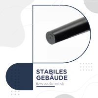 HOMCOM Gepolsterte Sitzbank für Schlafzimmer und Flur, bis 130 kg belastbar, 102 x 36 x 51 cm, Blau(m-7)