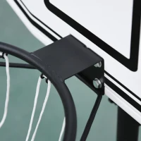 HOMCOM 94-123cm Adjustable Height Basketball Hoop and Stand(m-9)