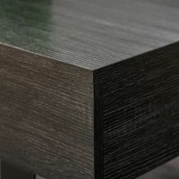 HOMCOM Couchtisch Wohnzimmertisch mit Schublade Modern Sofatisch mit Metallrahmen Beistelltisch Kaffeetisch für Wohnzimmer 110 x 60 x 40 cm, Dunkelgrau(m-8)
