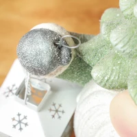 HOMCOM Weihnachtszwerg mit Laterne, LED, batteriebetrieben, wetterfest, 28x21x42 cm(m-8)