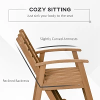 Outsunny Wooden Garden Rocking Bench with Adjustable Backrests, 2-Seater Rustic Rocking Chair Loveseat with Slatted Seat and Armrests(m-6)