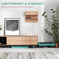 SPORTNOW Adjustable Fitness Stepper, with Non-Slip Surface, for Home, Gym, Office Workout, Green(m-6)