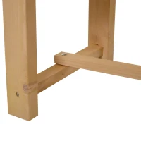 Outsunny Banco de Jardín de Madera de Abeto de 2 Plazas para Jardín o Terraza Soporta hasta 250 kg 110x38x35 cm Natural(m-7)