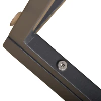 Outsunny 5 Pieces Outdoor Patio Furniture Set, Sofa Couch with Glass Coffee Table, Cushioned Chairs and Aluminum Tube, for Balcony Garden Backyard, Grey(m-7)